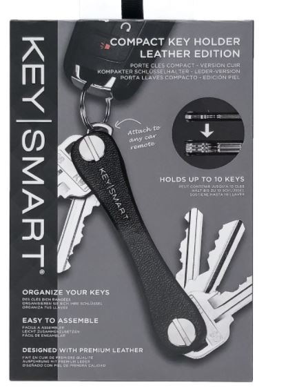 KeySmart • Organizér klíčů v kožená verze_Black