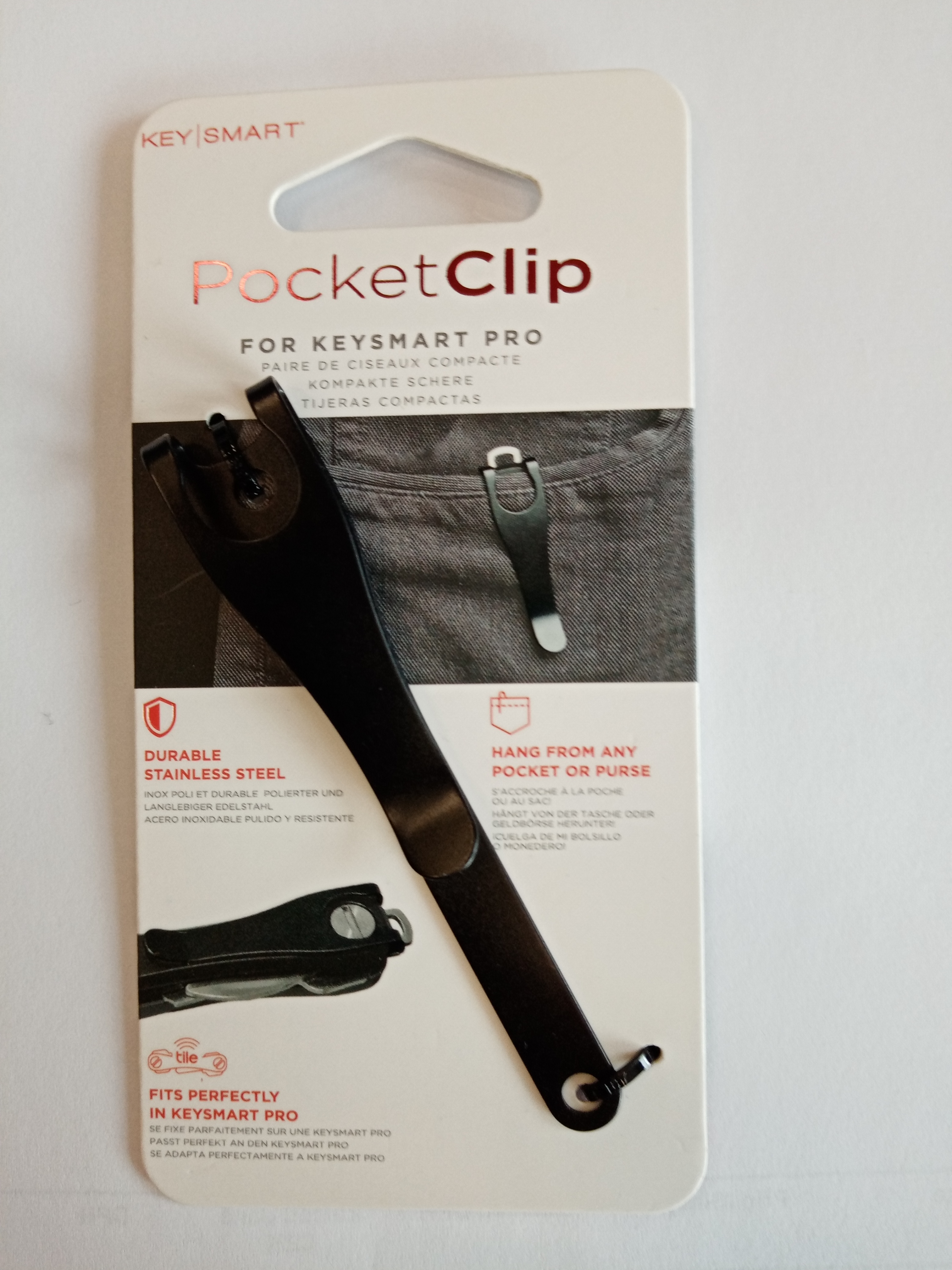 KeySmart Pocket Clip - Black