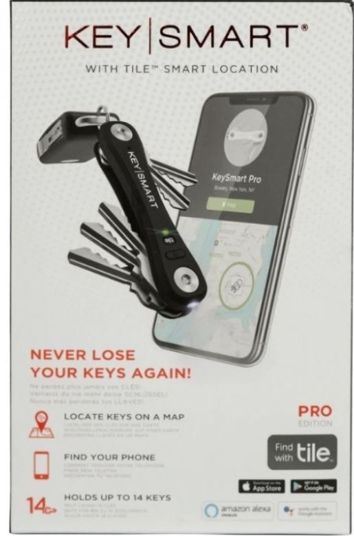 KeySmart • Chytrý organizér Klíčů s Tile_Black