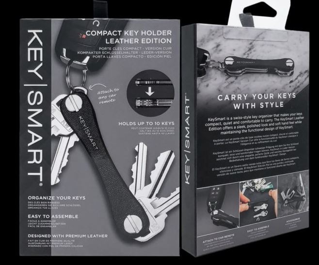 KeySmart • Organizér klíčů v kožená verze_Black