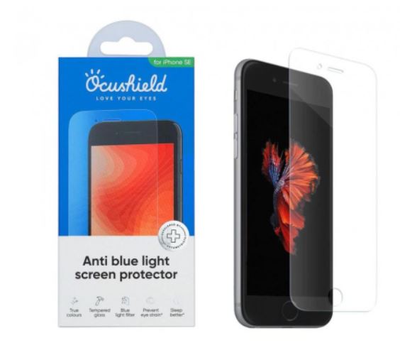 Ocushield • Tvrzené sklo s filtrem blue-light • iPhone SE