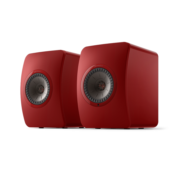 KEF LS50 II.  Wireless • aktivní Hi-Fi systém • Crimson / RED