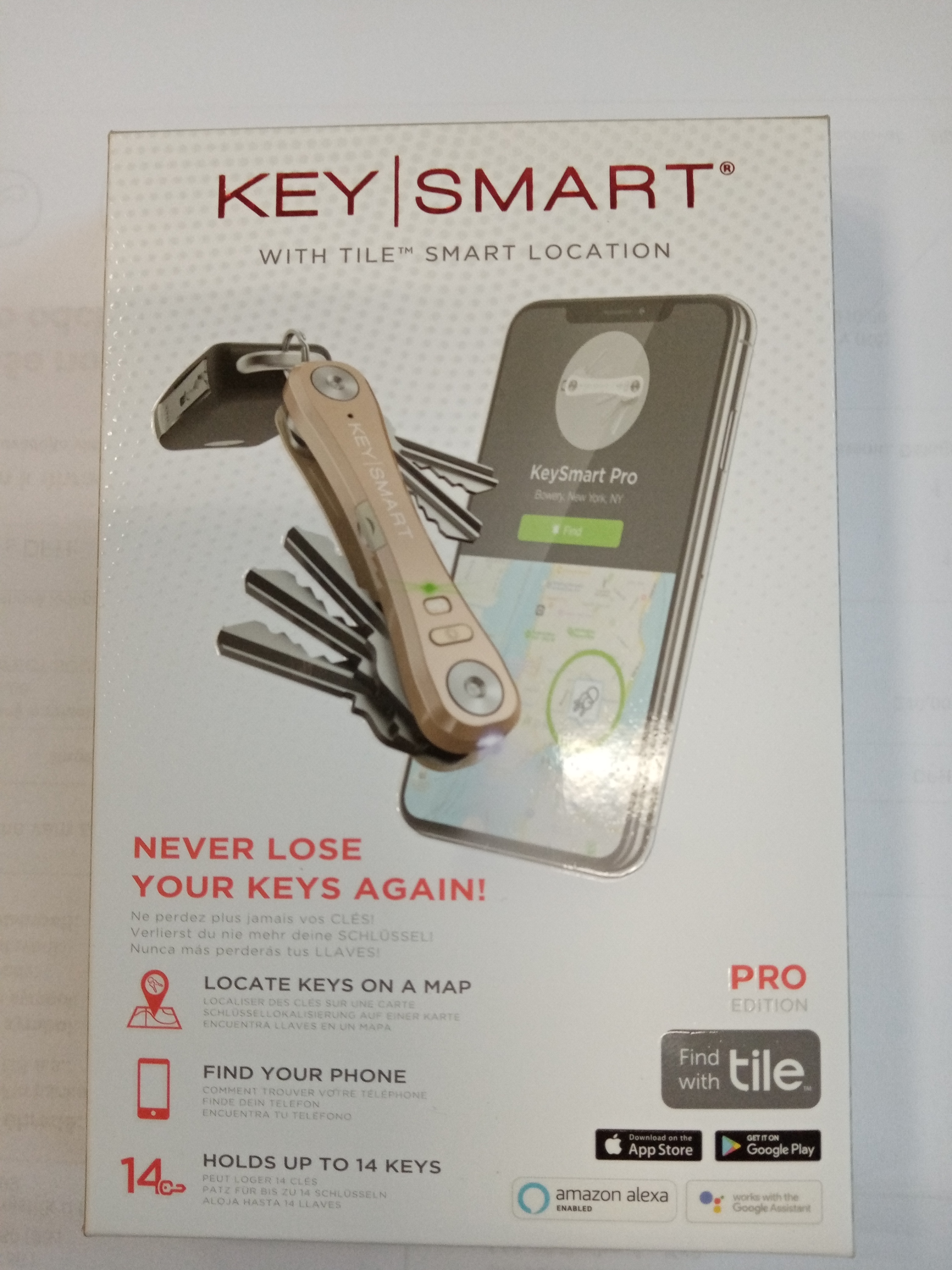 KeySmart • Pro Organizér Klíčů s Tile_Gold