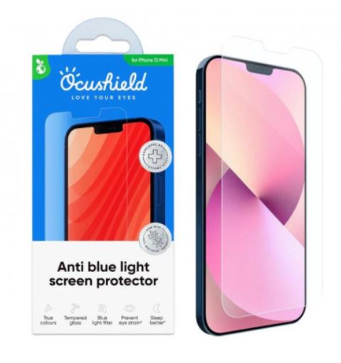 Ocushield • Tvrzené sklo s filtrem blue-light • iPhone 13 Mini