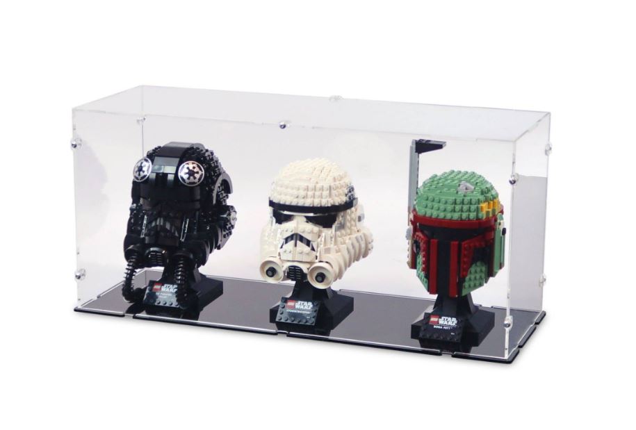 IDISPLAYIT • Vitrína na LEGO®- 3x STAR Wars helmets