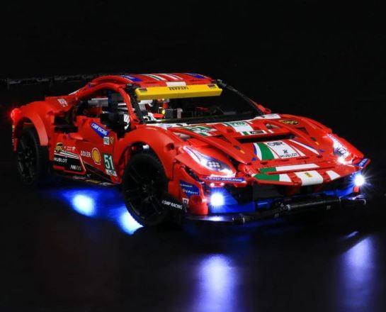 LIGHTAILING • Osvětlení Pro LEGO®-Ferrari 488 GTE „AF Corse #51” (42125)