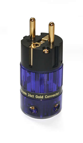 IsoTek 24ct Gold EU Shuko connector