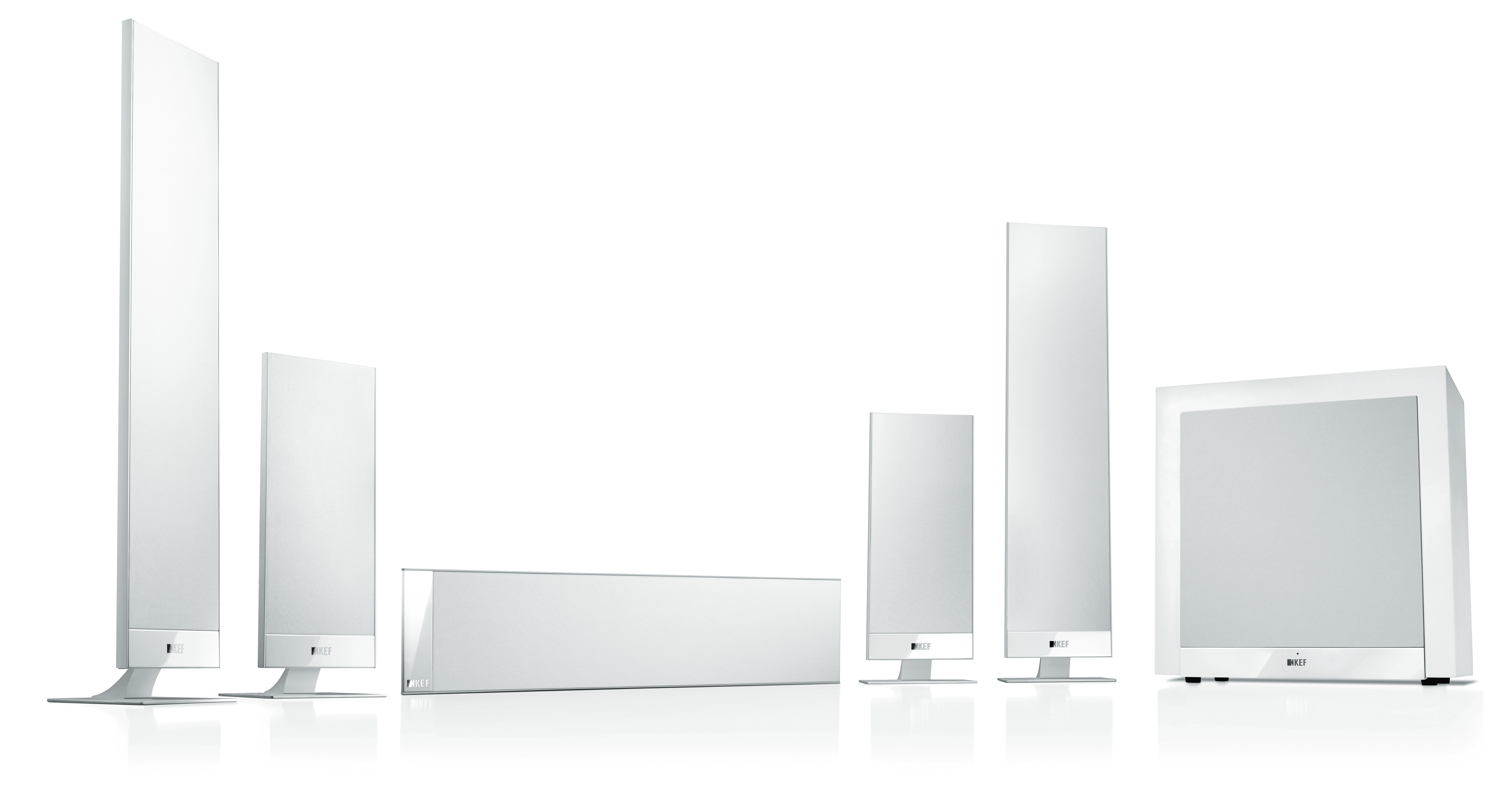 KEF T205 • System, sada 5.1 SLIM - STAV skladu dle jed.položek • White