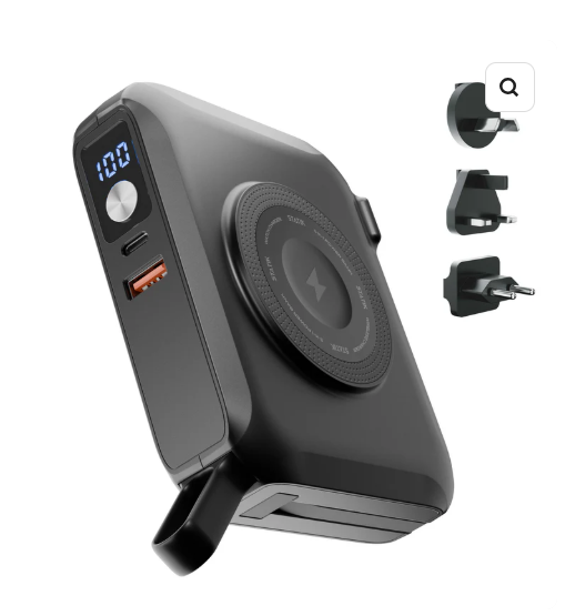 STATIK • cestovní nabíječka SmartCharge Pro 5-in-1 , 15000 mAh; Black