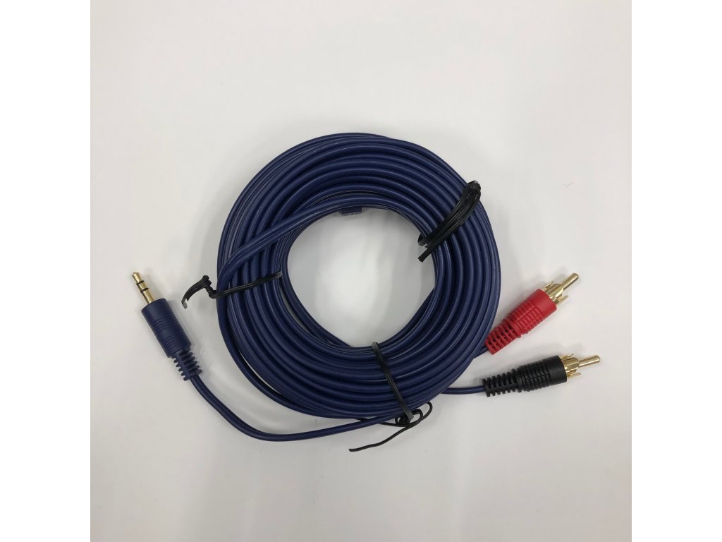 Lithe Audio • Kabel prodlužovací stíněný_ RCA | Jack, 10m 3,5mm